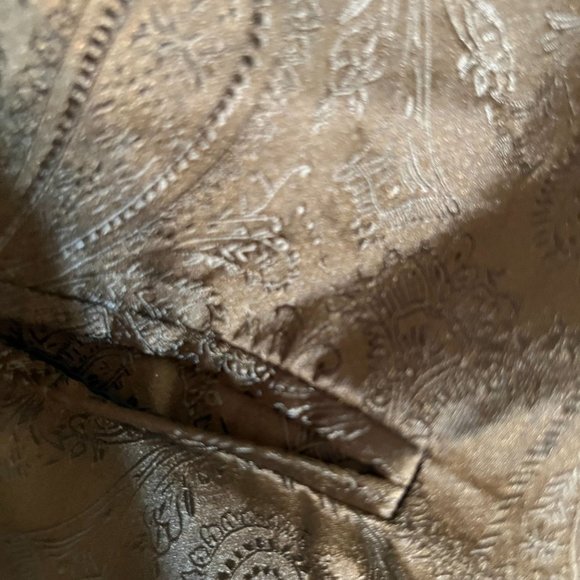 Vesuvio Napoli men's formal paisley tuxedo vest,  size M , brown - Picture 7 of 12